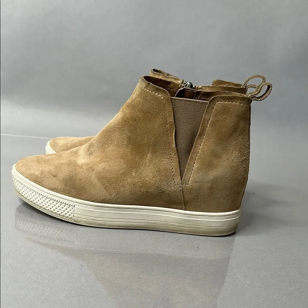 Caslon Cnaidy-Lea Suede Wedge Sneakers – Tan – Women’s Size 5.5M (A-1516)